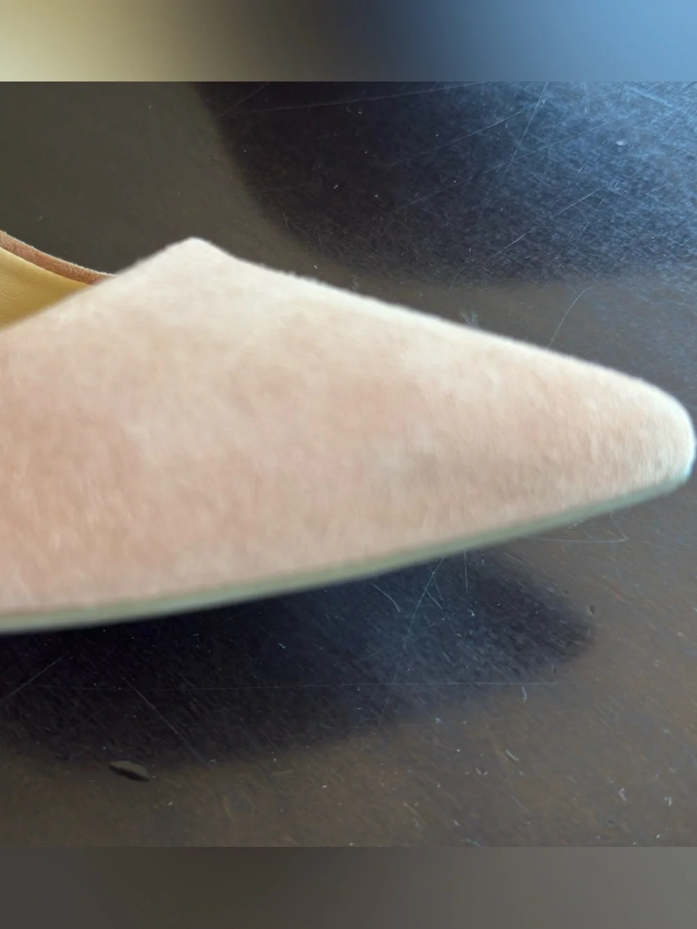 Classic beige suede pointy toe stiletto by Michael Kors size 7